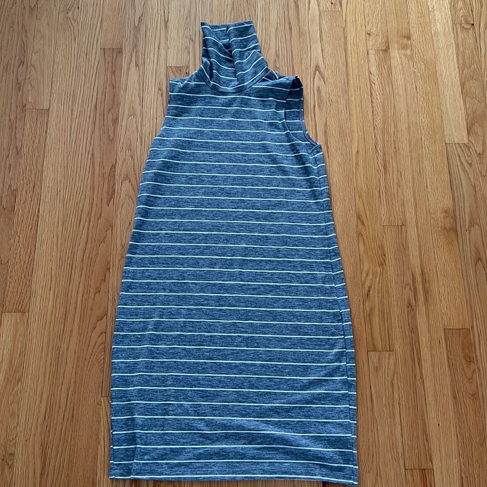 Sleeveless Turtleneck Dress